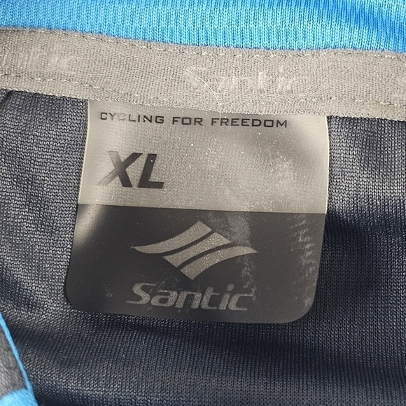 Santic bike Jersey XL Cycle for Freedom  bicycle spin athletics pockets - Picture 5 of 11
